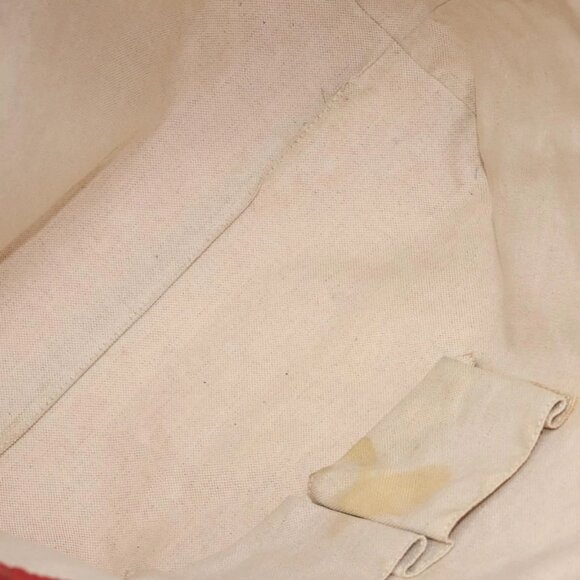 GUCCI GG Canvas Tote Bag Nylon Gold Red 282489 - Picture 10 of 15